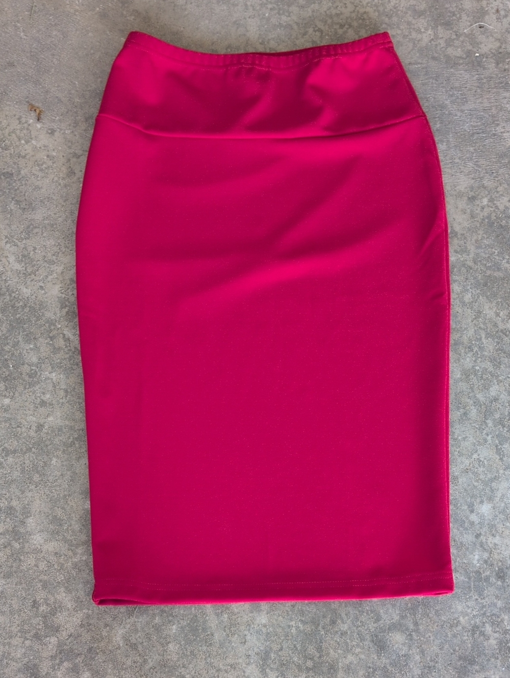 Red Pencil Skirt - Women